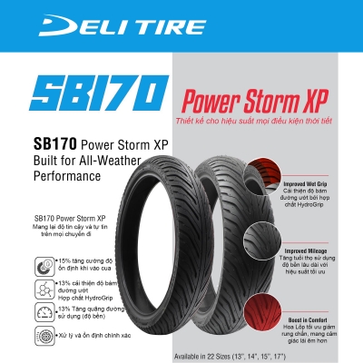 Lốp DELI SB-170 (New 2025) Power Storm XP